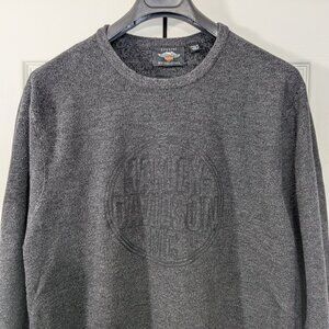 Harley-Davidson Men's Crew Neck Dark Grey Pullover Sweater